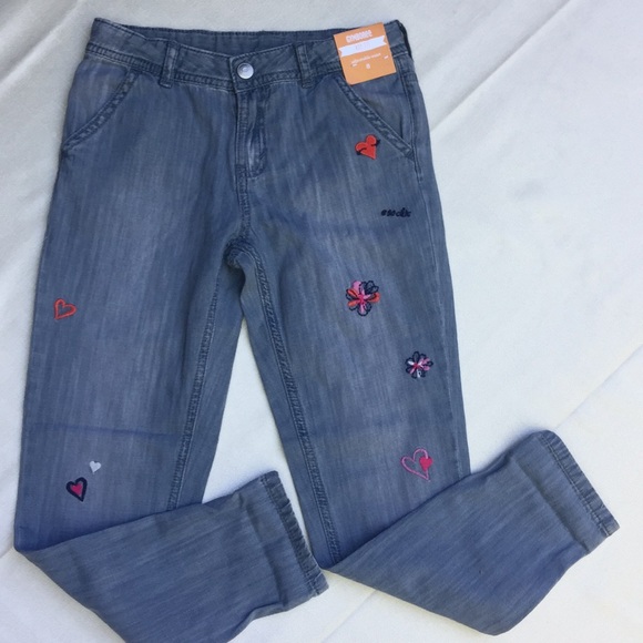 Gymboree Indigo Dye Embroidered Jeans.18133 - Picture 3 of 5